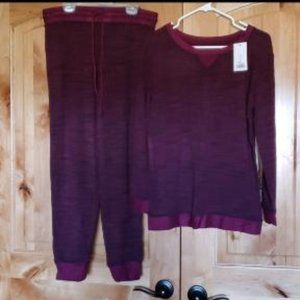 2 pc pajama lounge set